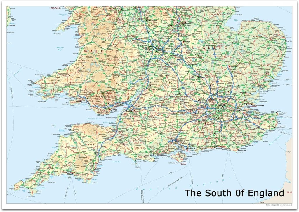 England South Coast Map