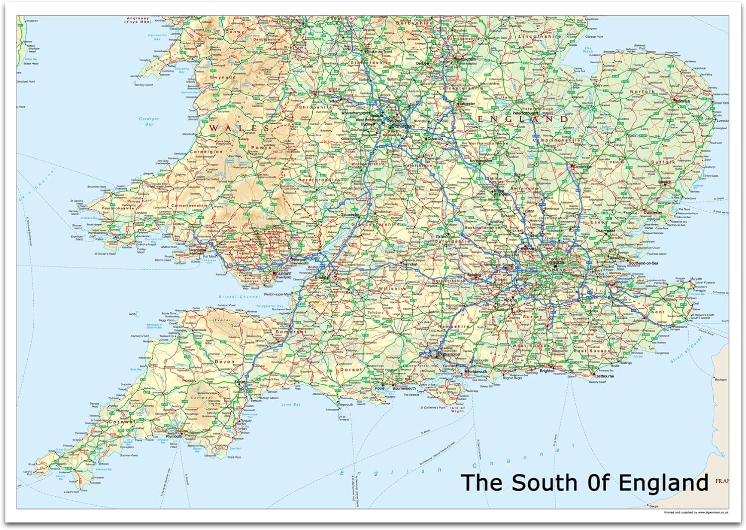 England South Coast Map