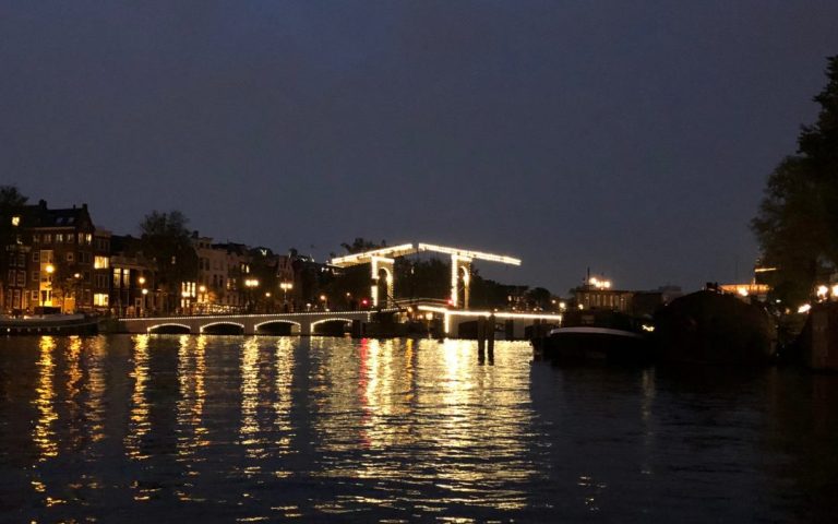 Skinny Bridge in Amsterdam