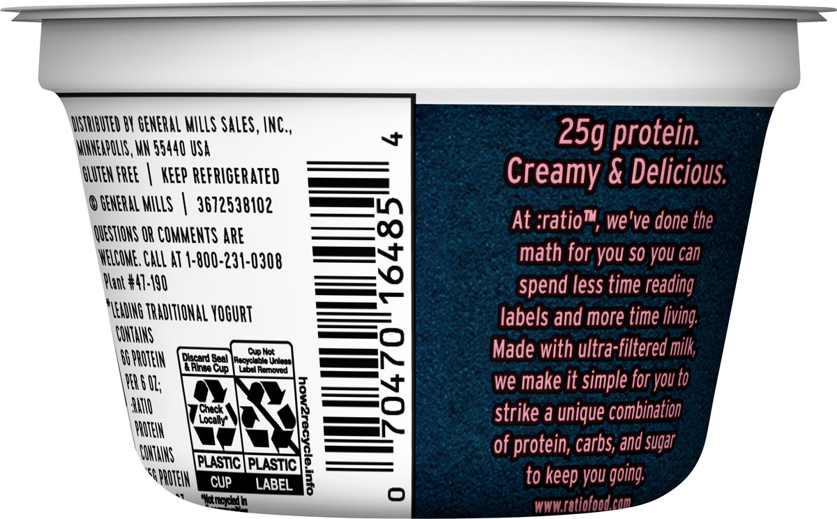 Ratio Protein Yogurt Nutrition