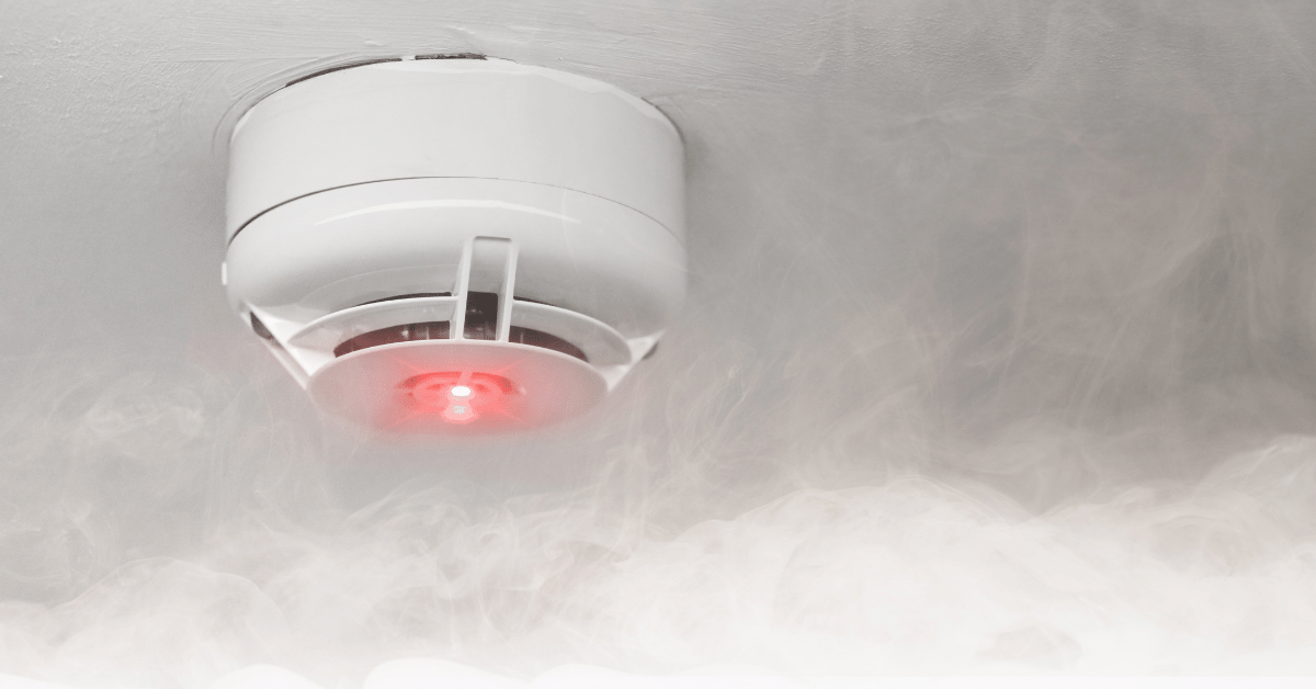 why is my smoke alarm flashing red